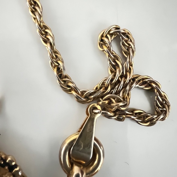 Vintage Barclay Necklace & Earrings Jewelry Set Faux Pearls Golden Tone Rare - Picture 8 of 11